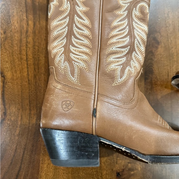 Ariat Ladies Belle Stretchfit Light Acorn Brown Tall Western Boots Sz 7.5 - Picture 2 of 15